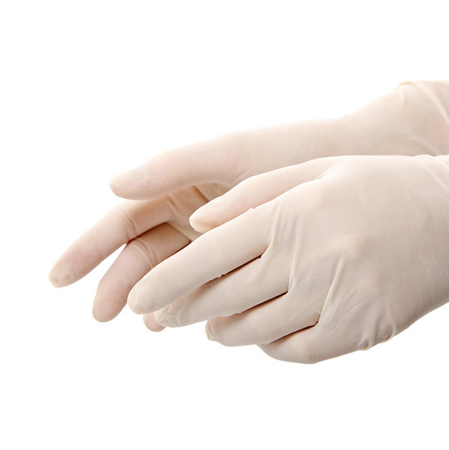 Latex examination gloves
