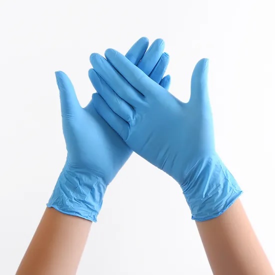 Nitrile examination gloves
